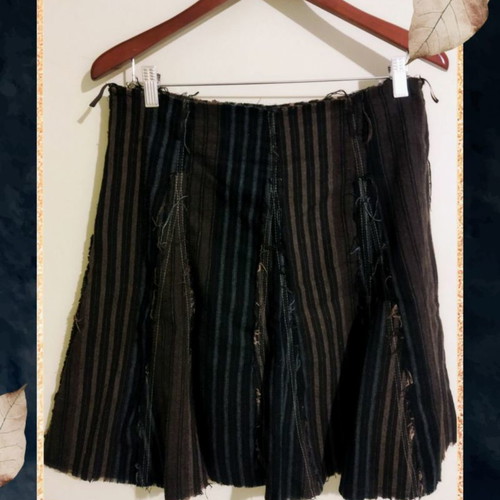 Attrattivo skirt brown-black used, size L