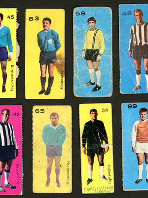 Cowboy cards 14 pieces, lower grade condition