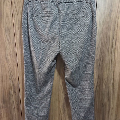 Zara gray checkered fabric pants like new, size M 38