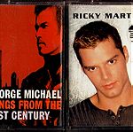  Κ063 Δύο (2) μαζί αυθεντικές κασέτες εμπορίου 1) GEORGE MICHAEL Songs from the last century 2) RICKY MARTIN