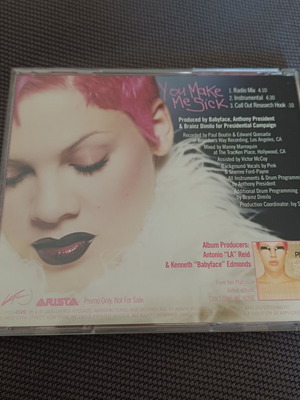 Pink You Make Me Sick CD single promo, ποπ