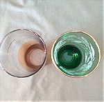  2 vintage ποτήρια νερού