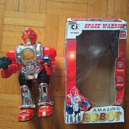 Space Warrior vintage robot CJ toys No.39291 like new