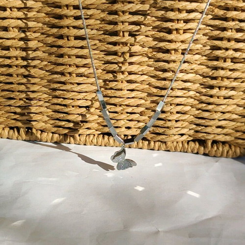 Steel necklace new, gold and silver color