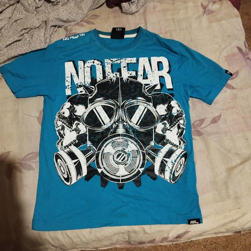 No Fear T-shirt new, size small fits medium-large, blue