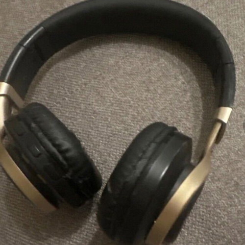 Crystal audio wireless headphones used, black