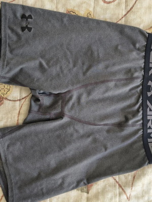 Under Armour sports shorts small size, like new, grey