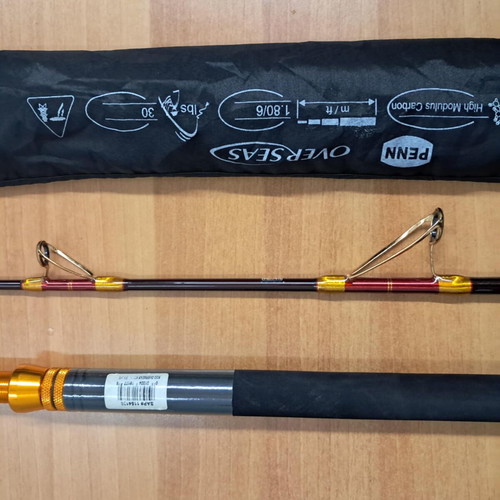 Penn Overseas High Modulus Carbon fishing rod and Ryobi Ecusima 8000Vi reel like new