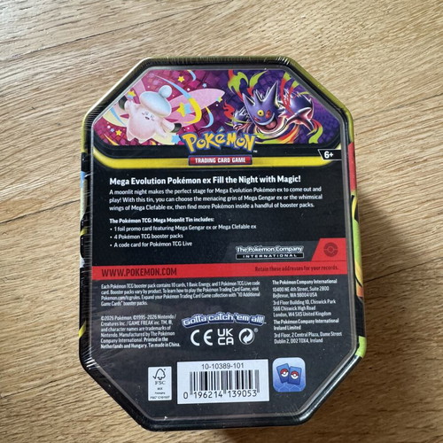 Mega Gengar EX Moonlit Tin new, sealed