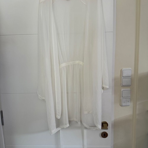 Victoria's Secret white sheer robe with belt, one size