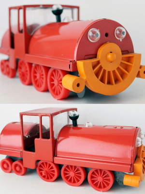 Vintage 70's Μεταλλικό Ρωσσικό Τρένο Ατμομηχανή Soviet USSR CCCP 25cm Καινούργιο