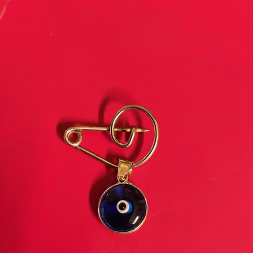 Silver pin with turquoise eye 925 new