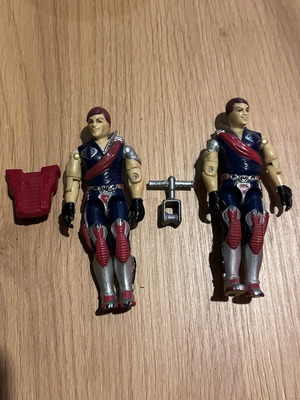 G.I Joe Tomax and Xamot figures used with original accessories