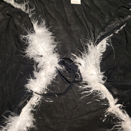 Lingerie used s/m with fur and silver threads