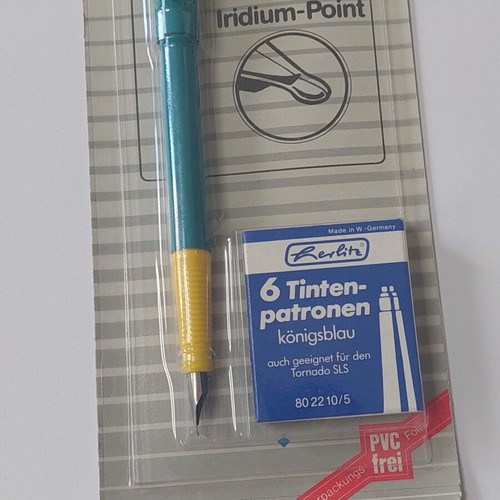 Herlitz City Color fountain pen from West Germany new, set of 2