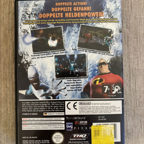 The Incredibles Rise of the Underminer Nintendo GameCube PAL used
