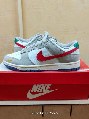 Nike Dunk Low No. 41 new, LT Iron Ore/University Red