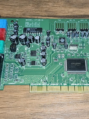 Creative Labs CT4810 PCI Sound Card used, retro condition