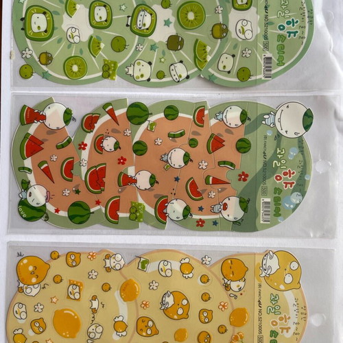 Collectible stickers new, set of 8 pieces