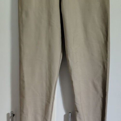 High-waisted leggings size M like new, beige with thick fabric