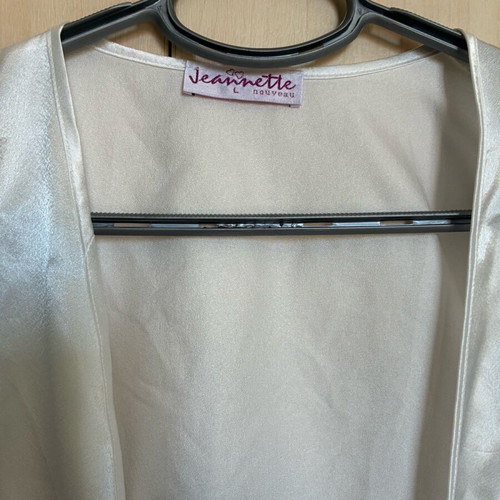 Bridal robe white satin like new