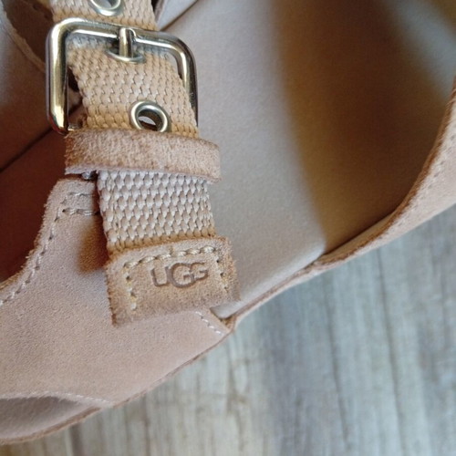 Ugg platform sandals, beige, size 38