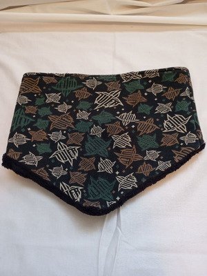 Unisex Winter Neck Warmer with Warm Fleece Lining Geometric Pattern