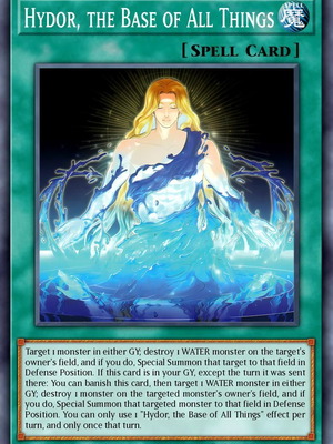 Yu-Gi-Oh! Hydor, the Base of All Things Spell Card like new