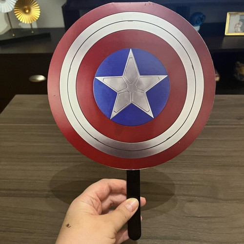 Captain America Fan decorative with wooden handle, new