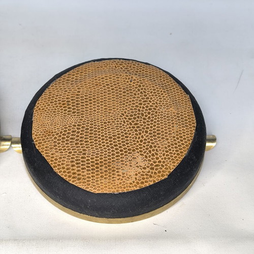 Vintage ashtrays with embroidery like new