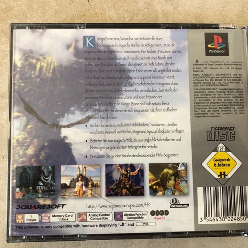 Final Fantasy IX PlayStation 1 German used with 4 discs