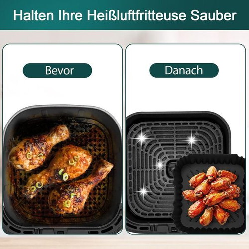 Airfryer accessories set for Cosori and Philips 6.2 l with silicone molds and grill rack