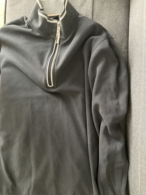 Hugo Boss φούτερ με φερμουάρ μέγεθος medium σαν καινούργιο, γκρι και μπλε
