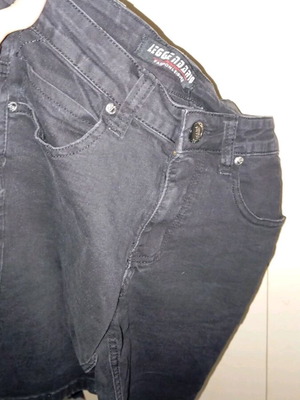 Men's Leggendario denim shorts size 30, like new, black