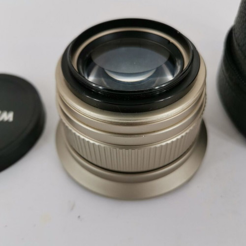 Titanium Laserred camera lens used with case