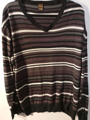 Men's sweater used, multicolored, size XXL