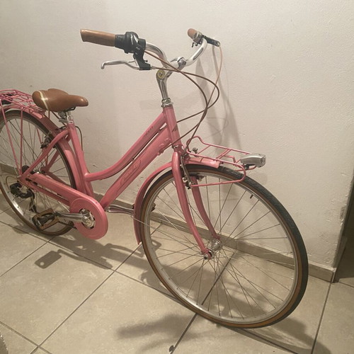 Boulevard women's city bicycle new, 27 inch, gearshift, pink metallic