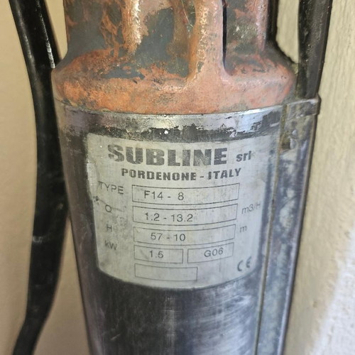 Subline F14-8 Submersible Deep Well Pump used, three-phase