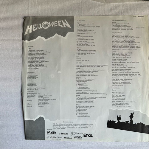 Helloween Live in the U.K vinyl like new, first Greek copy