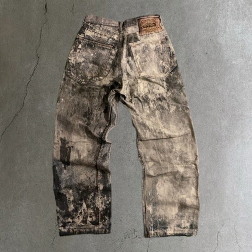 Acne Studios Trompe L’oeil Print pants new, multicolor, size M