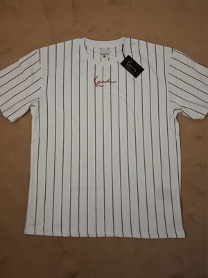 Karl Kani ριγέ T-shirt καινούργιο, μεγέθη M L XL, στρογγυλή λαιμόκοψη