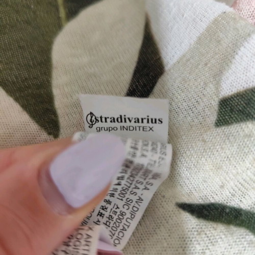 Stradivarius short-sleeve women's blouse like new, multicolor, size M