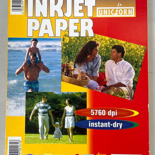 Illustration Inkjet paper new, pack of 50 sheets with 2 folders