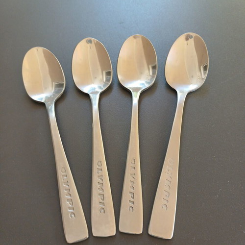 Set of 4 collectible spoons from Olympic Airways by Sola