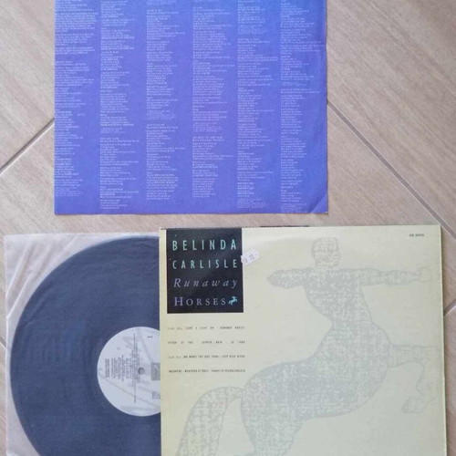 Belinda Carlisle Runaway Horses vinyl used, 1989, pop
