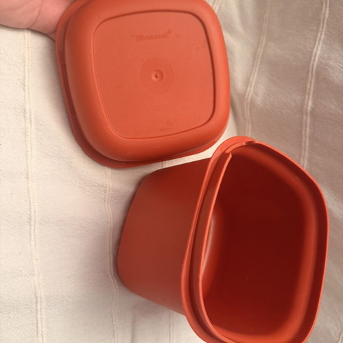 Tupperware Ice Cube Keeper Container 1466 vintage, used