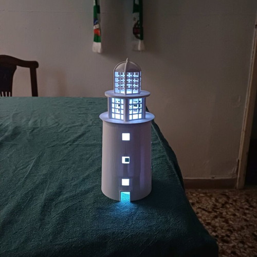 Lighthouse lamp made to order, unique decorative piece