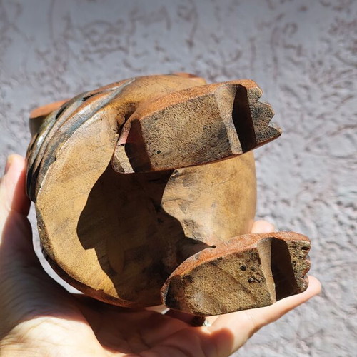 Large wooden carved owl