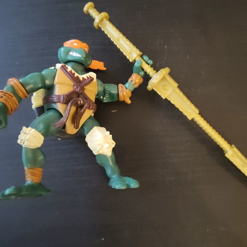 TMNT Paleo Patrol Dino Runners Allosaurus & Michelangelo Playmates 2006 set