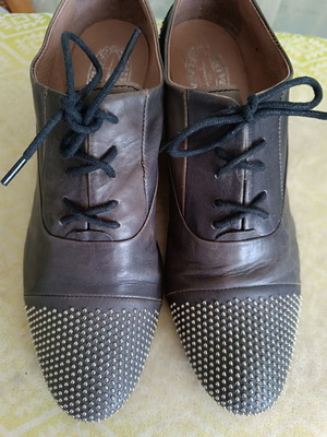 Italian leather shoes used, size 39, brown